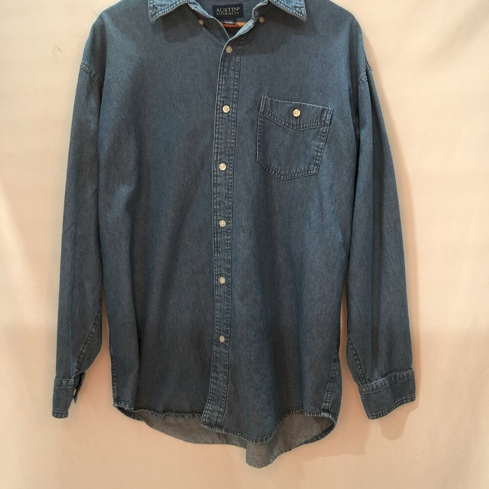 Distressed Austin Clothing Company Denim Shirt